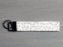 Load image into Gallery viewer, itty bitty titty keychain - white

