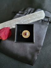 Load image into Gallery viewer, Garnet Sun Dial Ring
