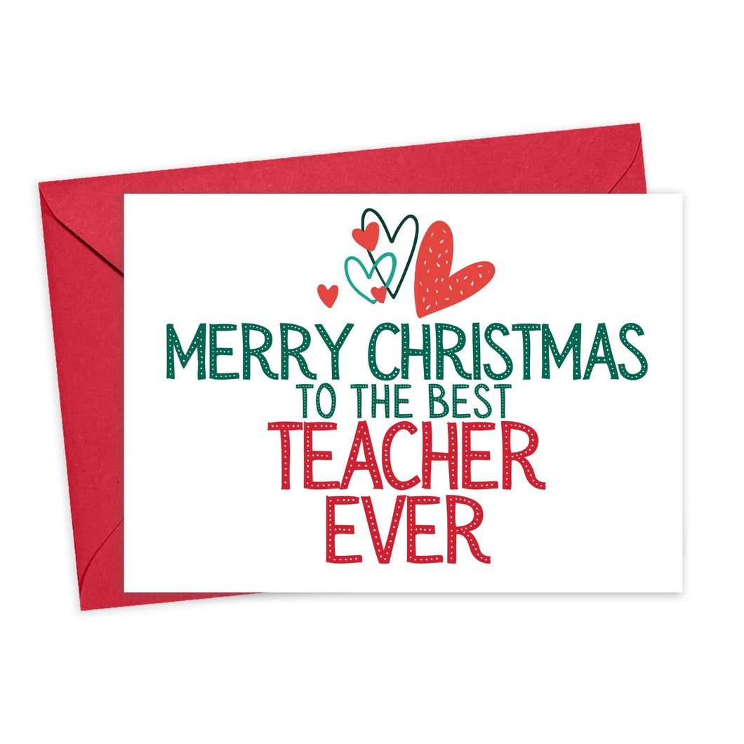 Teacher Christmas Card Holiday Greeting Cards Teacher Gifts