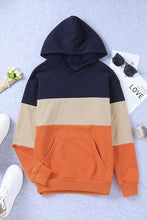 Load image into Gallery viewer, Color Block Dropped Shoulder Hoodie
