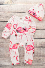 Load image into Gallery viewer, Baby Animal Print Round Neck Jumpsuit
