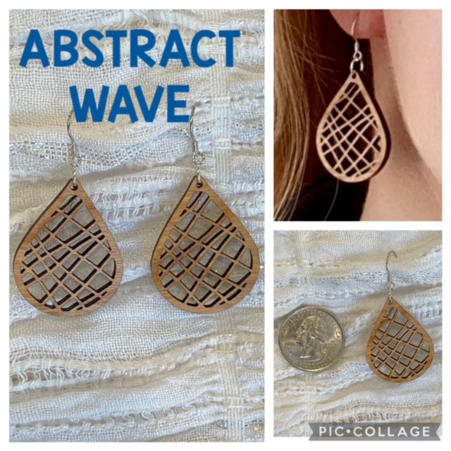 Abstract Wave Earrings