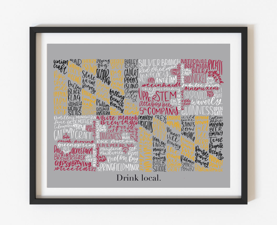 Maryland Flag Brewery Print
