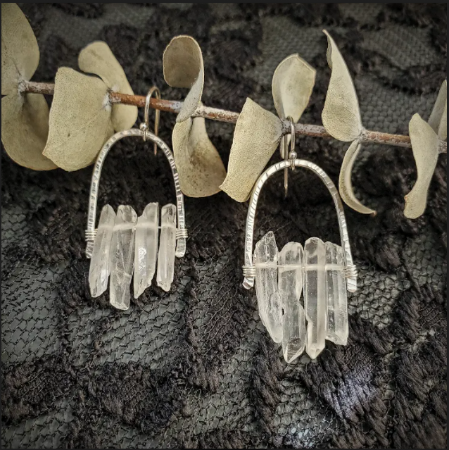 CRYSTAL PEAKE EARRINGS