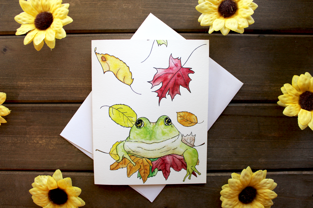 Must Be Fall! Frog Card
