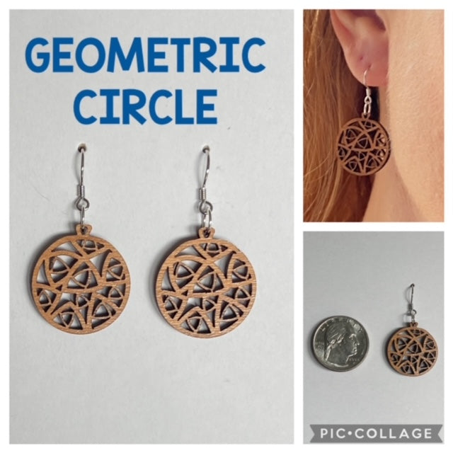 Geometric Circle Earrings