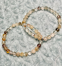 Load image into Gallery viewer, Garden Quartz/Rutilated Quartz Single Bracelet
