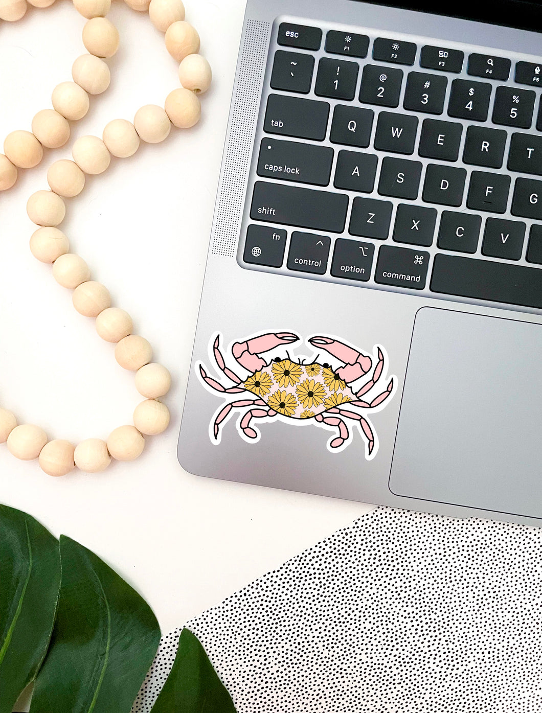 Pink Maryland Crab Sticker