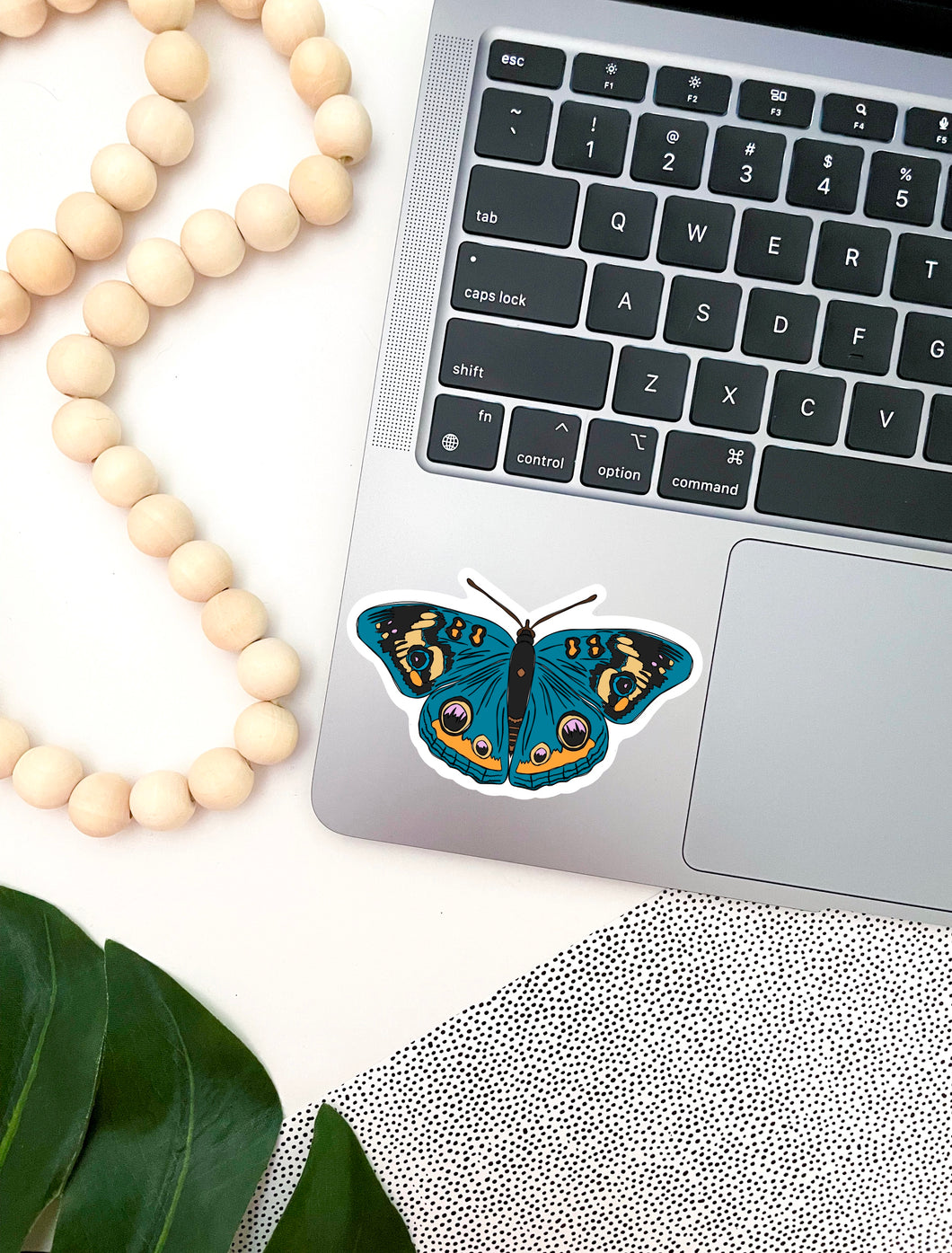 Turquoise Butterfly Sticker