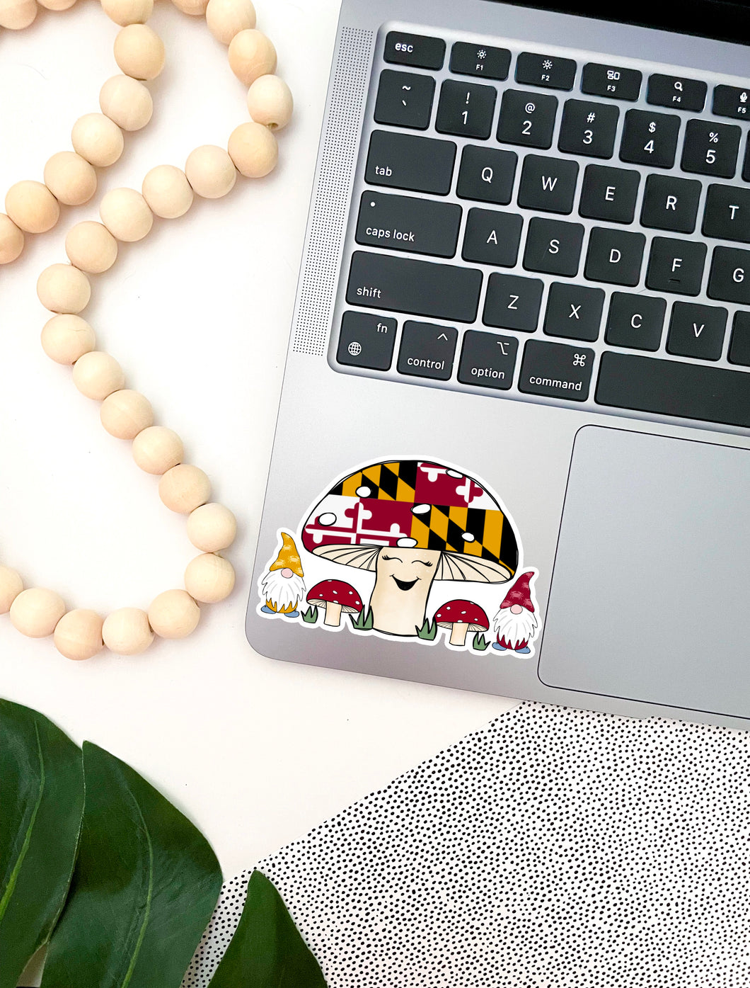 Maryland Mushroom & Gnome Friends Sticker