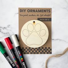 Load image into Gallery viewer, Dog Paw DIY Holiday Ornament
