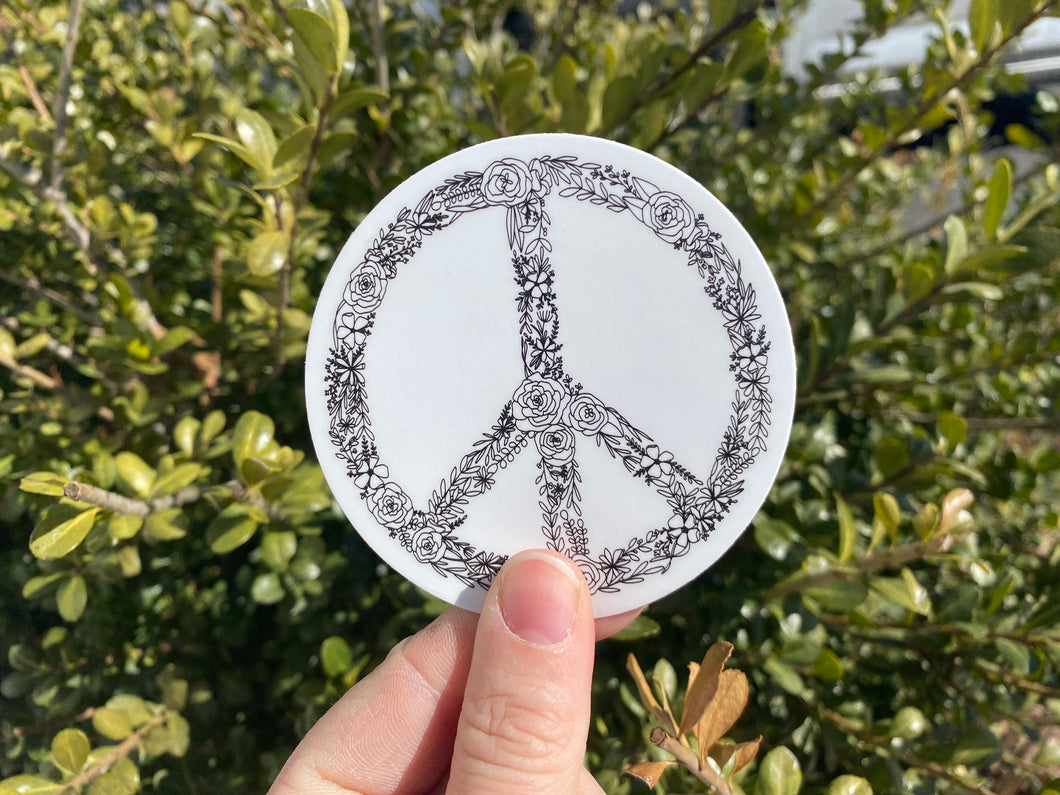 peace sign sticker