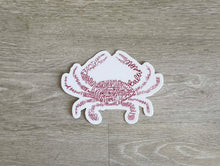Load image into Gallery viewer, Hand Lettered Crab Sticker
