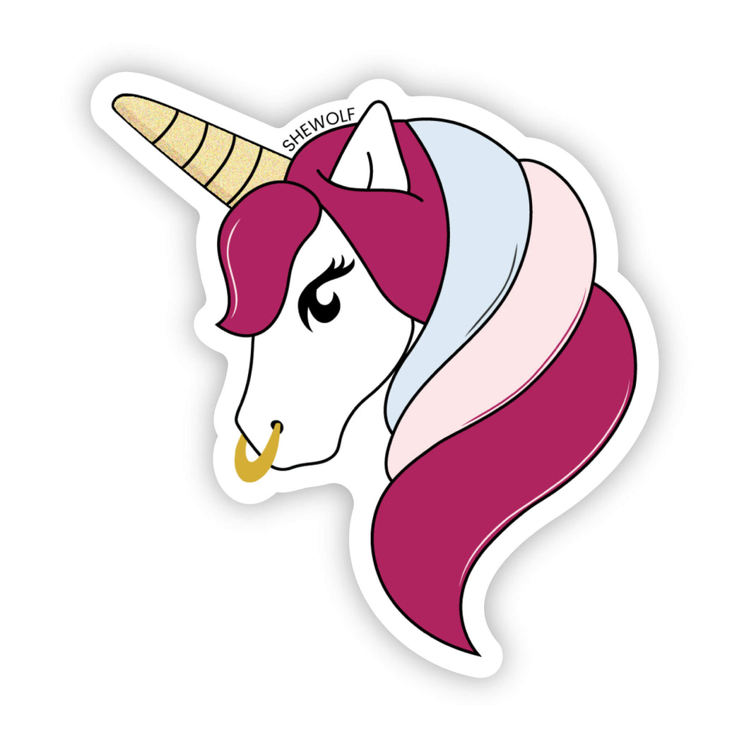 Magical unicorn sticker
