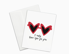 Load image into Gallery viewer, Heart Eyes Sunglasses Card for Valentine&#39;s Day
