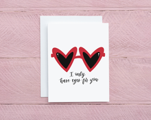 Load image into Gallery viewer, Heart Eyes Sunglasses Card for Valentine&#39;s Day
