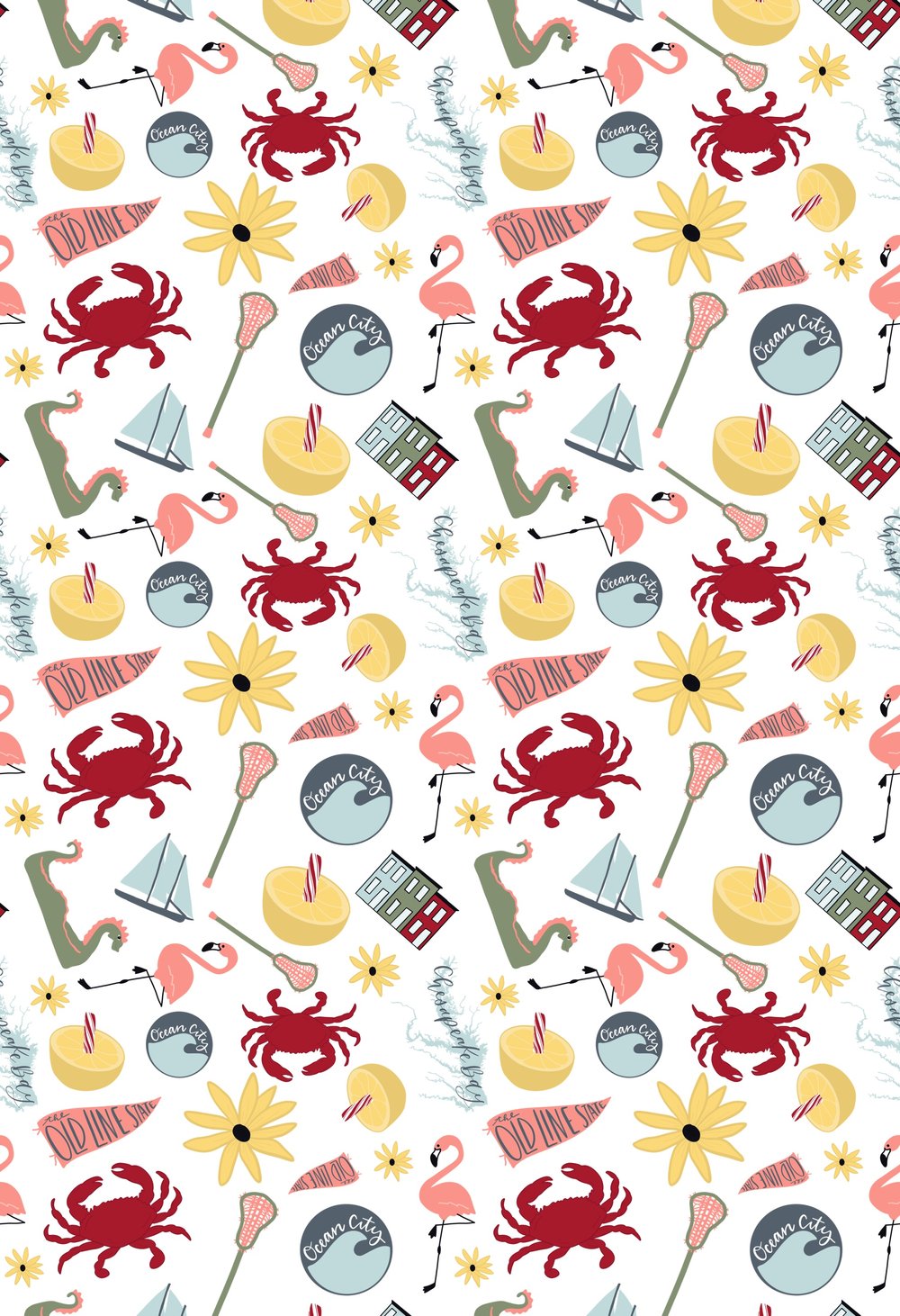 Summer in Baltimore Wrapping Paper