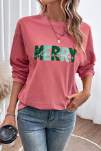 Load image into Gallery viewer, MERRY CHRISTMAS Round Neck Sweatshirt
