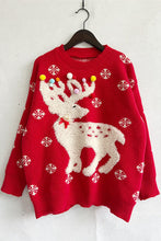 Load image into Gallery viewer, Pearl Detail Round Neck Long Sleeve Sweater
