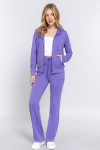 Load image into Gallery viewer, ACTIVE BASIC French Terry Zip Up Hoodie and Drawstring Pants Set
