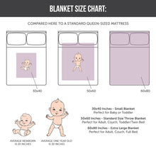 Load image into Gallery viewer, Personalized Frozen Inspired Blanket - Queen Elsa &amp; Princess Anna Faux Quilt Style Plush Minky Blanket
