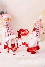 Load image into Gallery viewer, Valentine&#39;s Day Sequined Heart Pointed Hat Faceless Gnome
