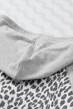 Load image into Gallery viewer, Plus Size Leopard Raglan Sleeve Hoodie

