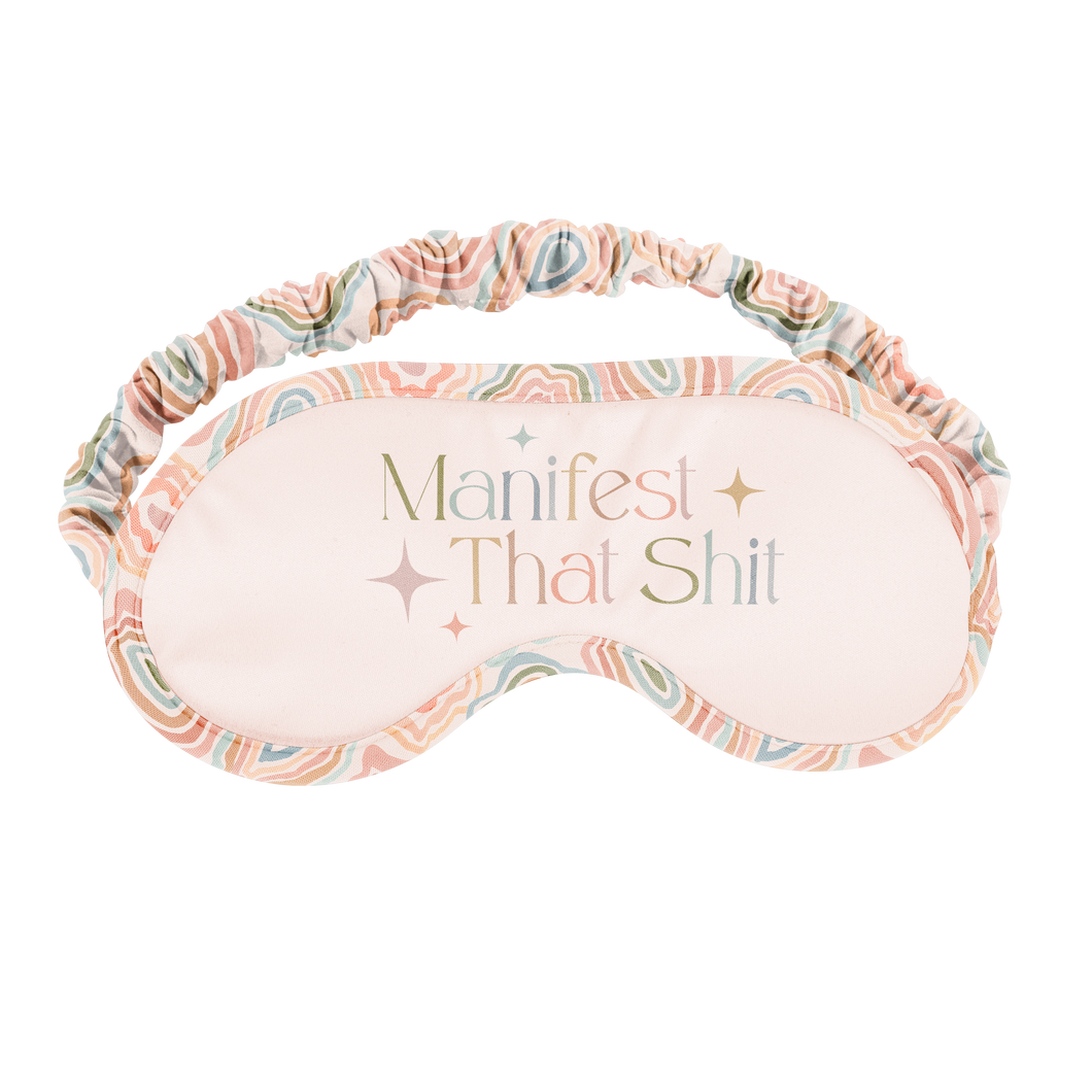 Sleep Mask // Eye Mask  (self care/ wellness)): Manifest That Shit