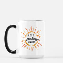 Load image into Gallery viewer, ray of sunshine color 15oz ceramic mug
