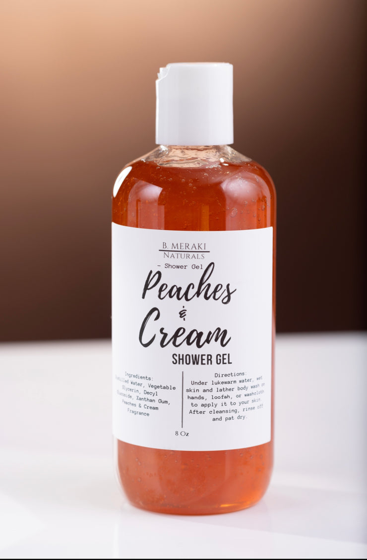 Peaches & Cream shower gel 8oz