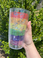 Load image into Gallery viewer, Pride Flag 16 oz Tervis
