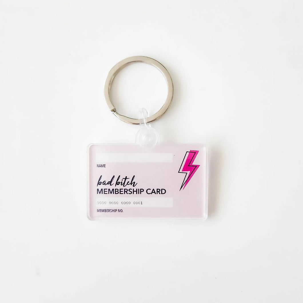 Bad bitch keychain