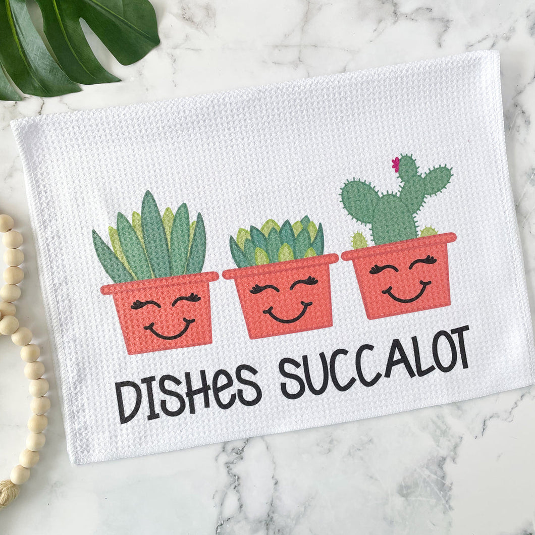 Jami creates- Dishes  Succalot dish towel