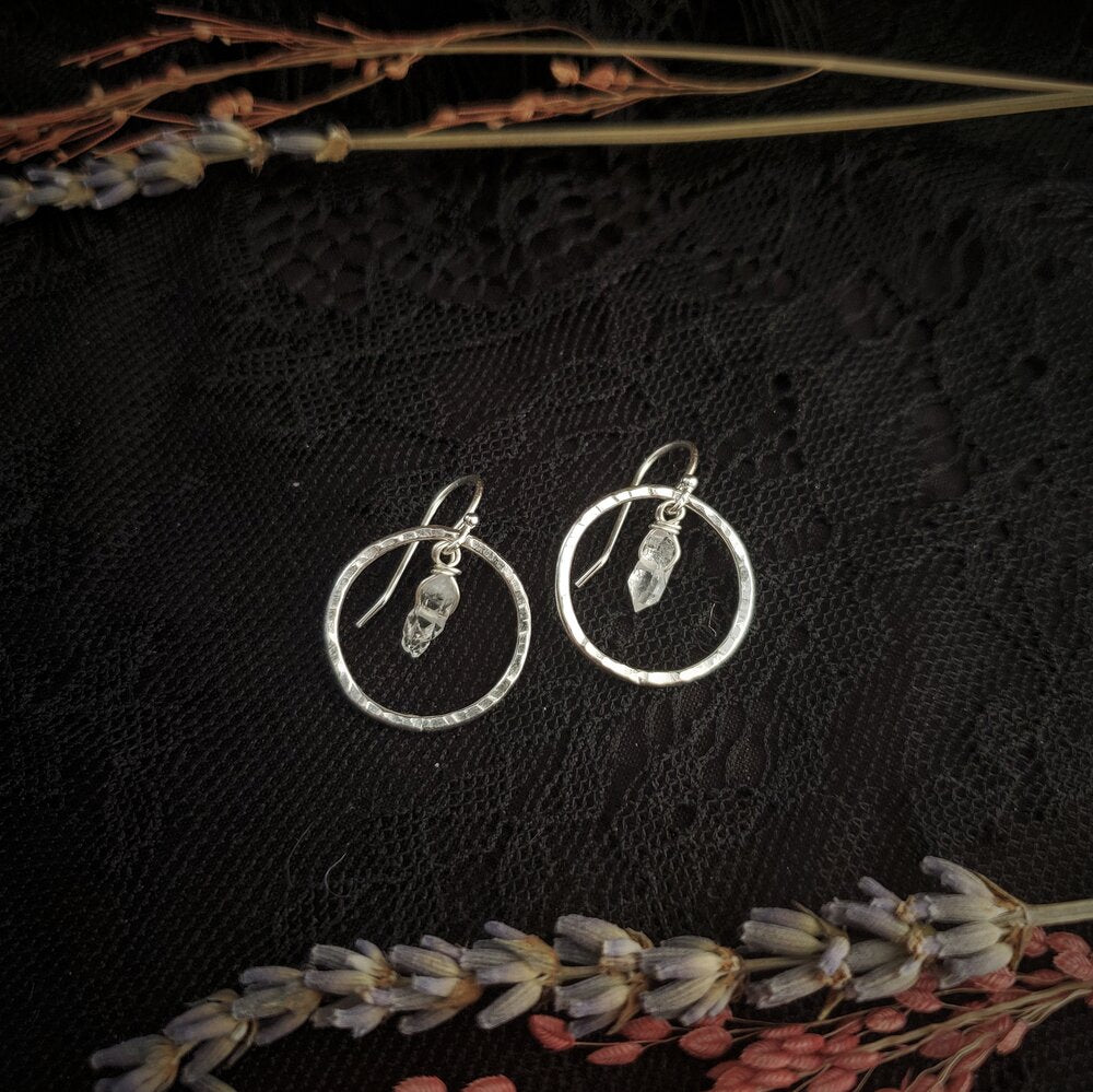 Herkimer roundabout earrings